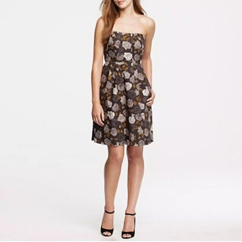 NWT J Crew Women’s Size 0 Strapless Cocktail Baby Doll Dress Office Siren